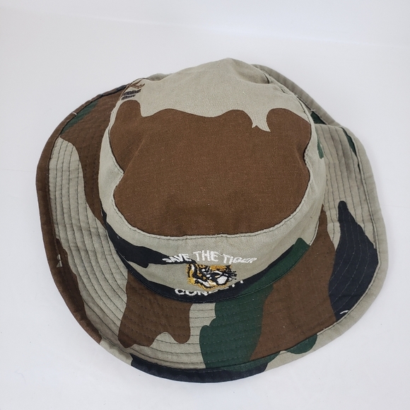 Vintage save the tiger cobra camo bucket hat - Picture 3 of 5